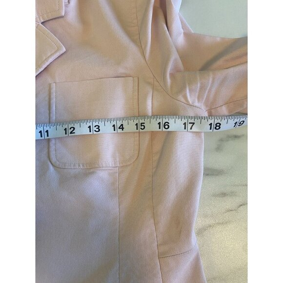 CABI Grace Blazer Pink Stretch Twill Button-up Jacket Size 4 Office Party Date - Picture 7 of 9